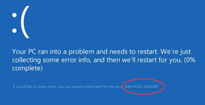BAD POOL HEADER Error Windows 10 [Instant Fix Guide]