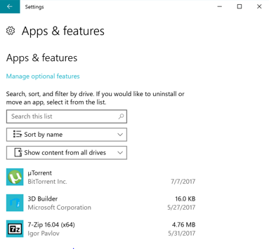 How to Remove Windows 10 Apps from the Settings Menu