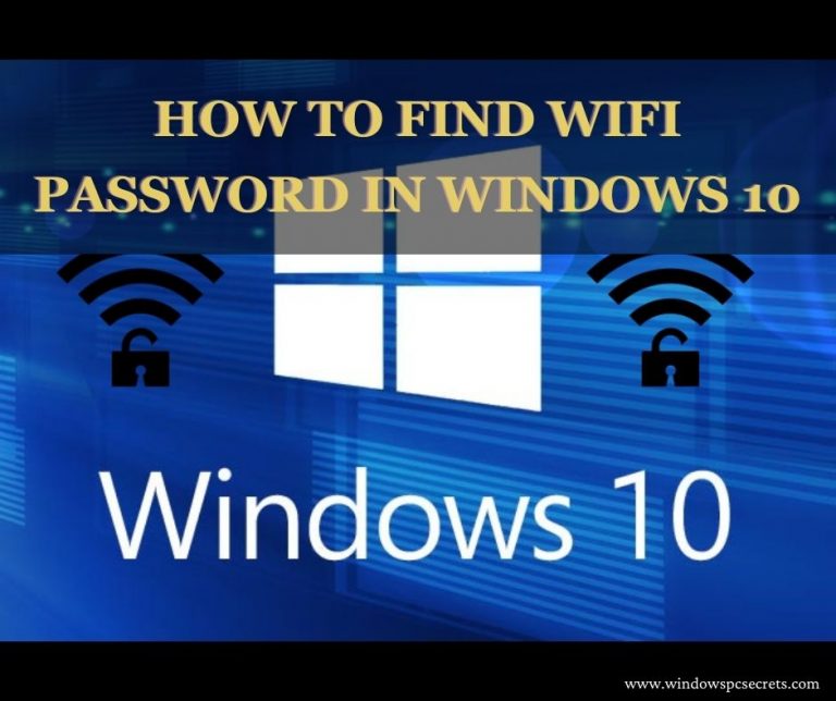 How to Find WIFI Password in Windows 10