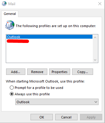 Outlook Data File Cannot Be Accessed